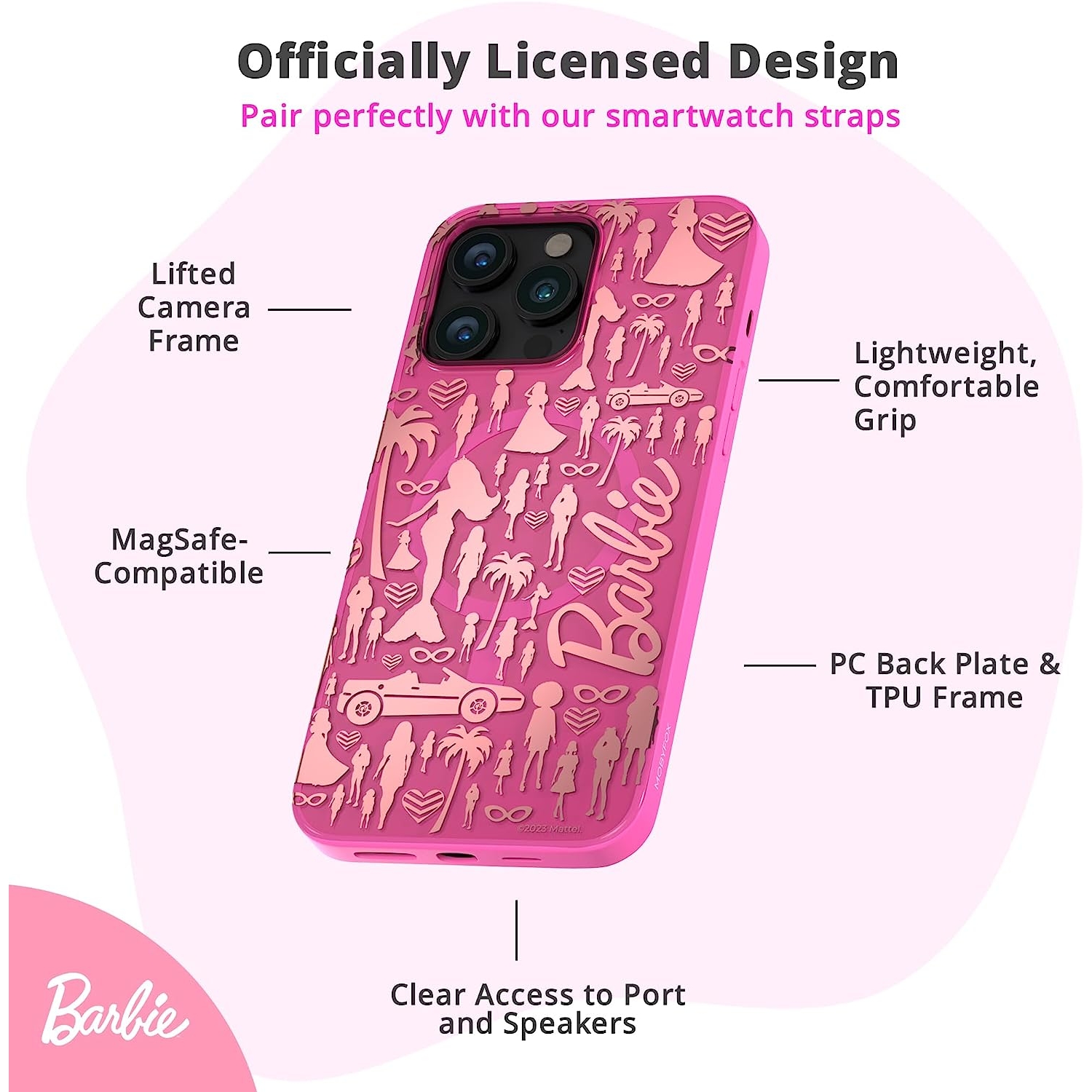 MobyFox iPhone 14 Pro Max Barbie Kılıf 86691
