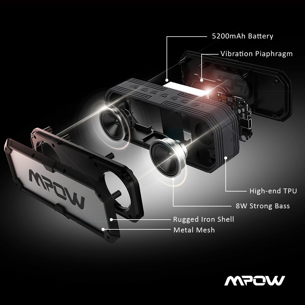 Mpow Bluetooth Hoparlor Tasinabilir Batarya 5200 Mah 3525
