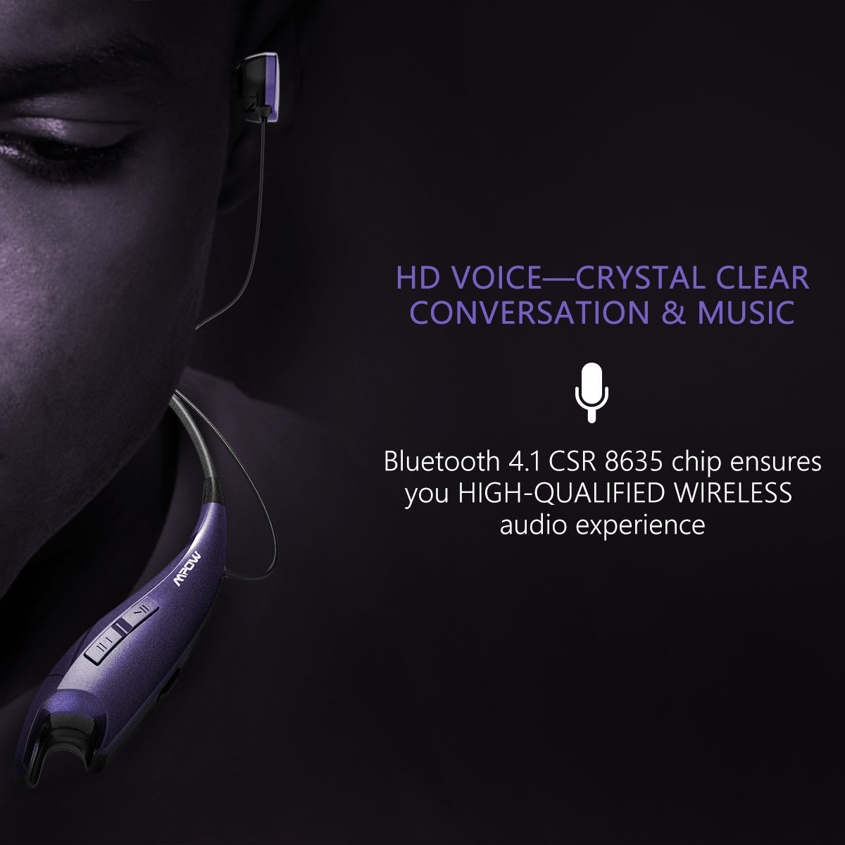 mpow jaws v4 1 bluetooth kablosuz