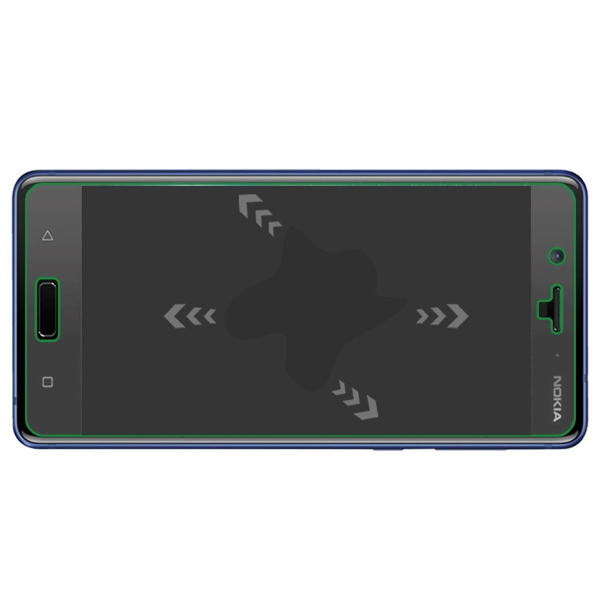 mr shield nokia 8 temperli cam ekran koruyucu 3 adet 5064