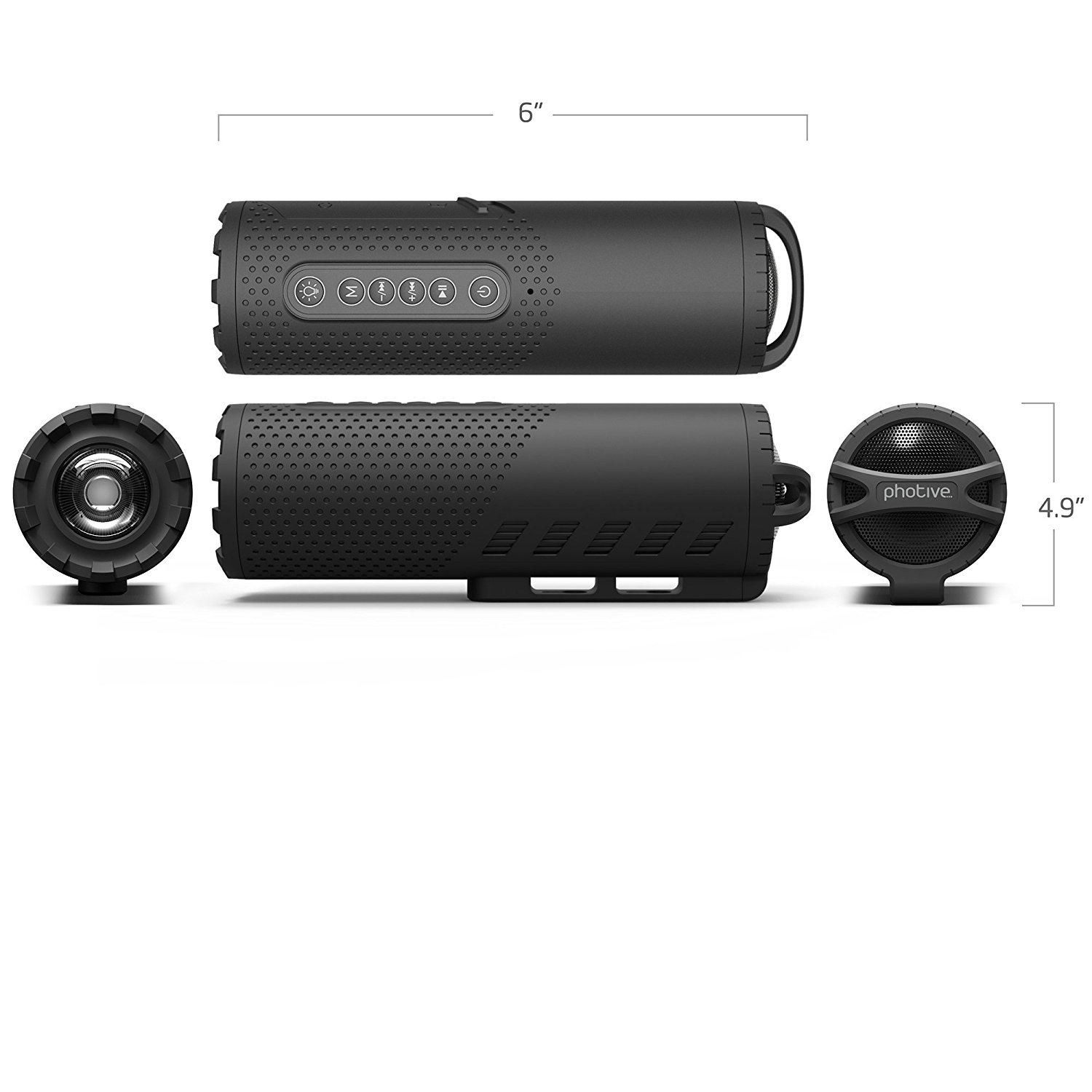 Photive Bisiklet Icin Led Kablosuz Bluetooth Hoparlor 7710