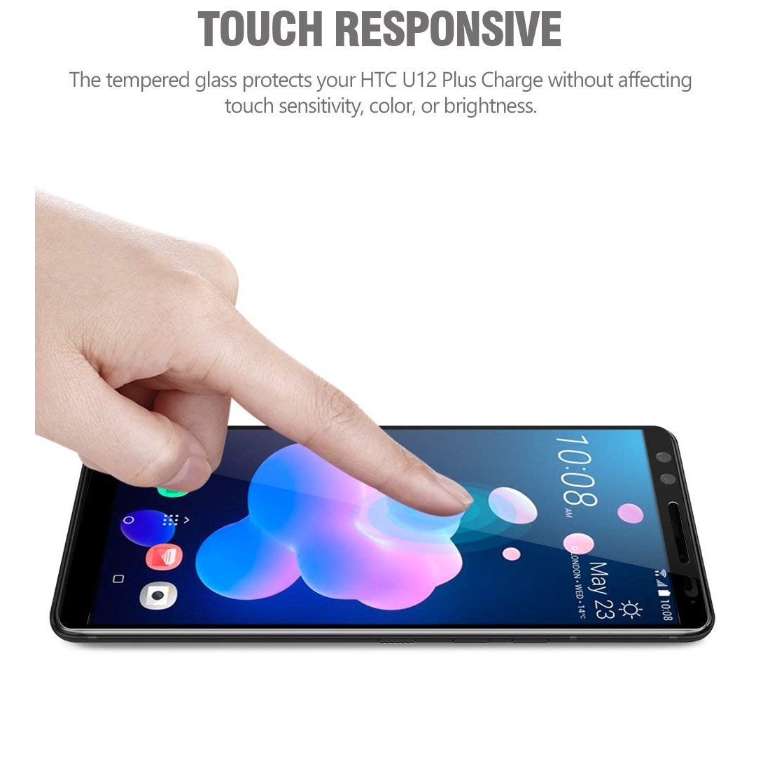 poetic htc u12 plus temperli cam ekran