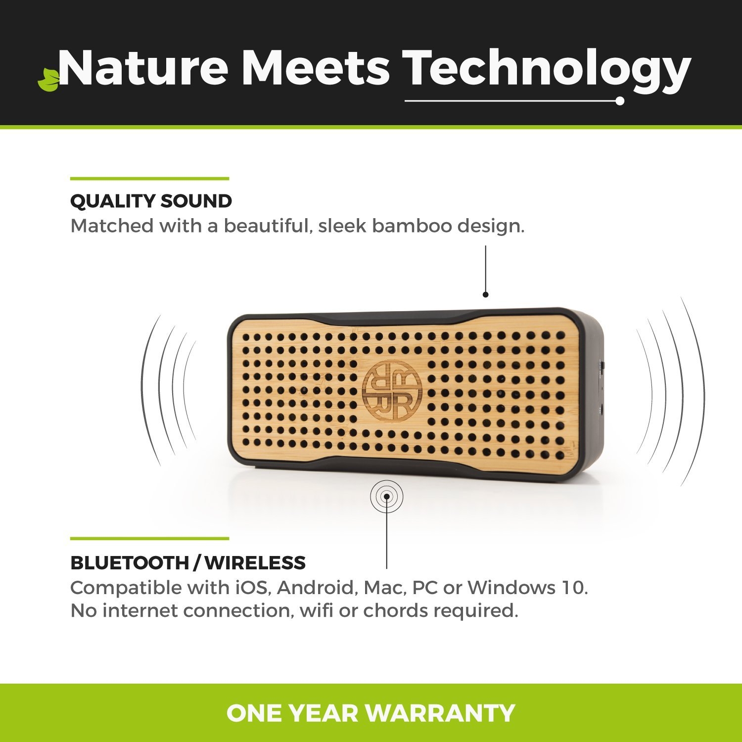 Reveal Gunes Enerjili Bluetooth Bambu Hoparlor 7420