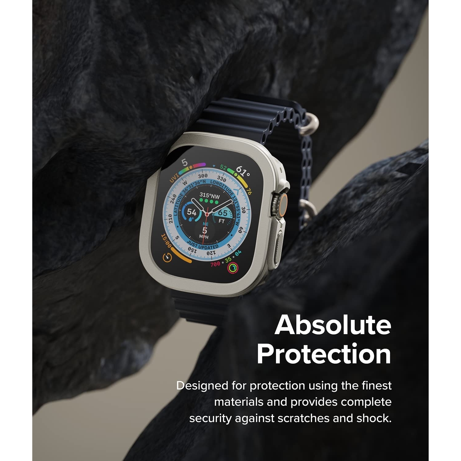 Ringke Air Sports Serisi Apple Watch Ultra Silikon Bumper Kılıf (49mm) BB9587