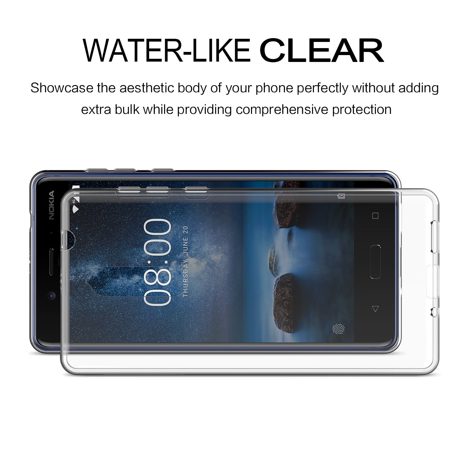 sparin nokia 8 seffaf kapak kilif 2 adet 5066