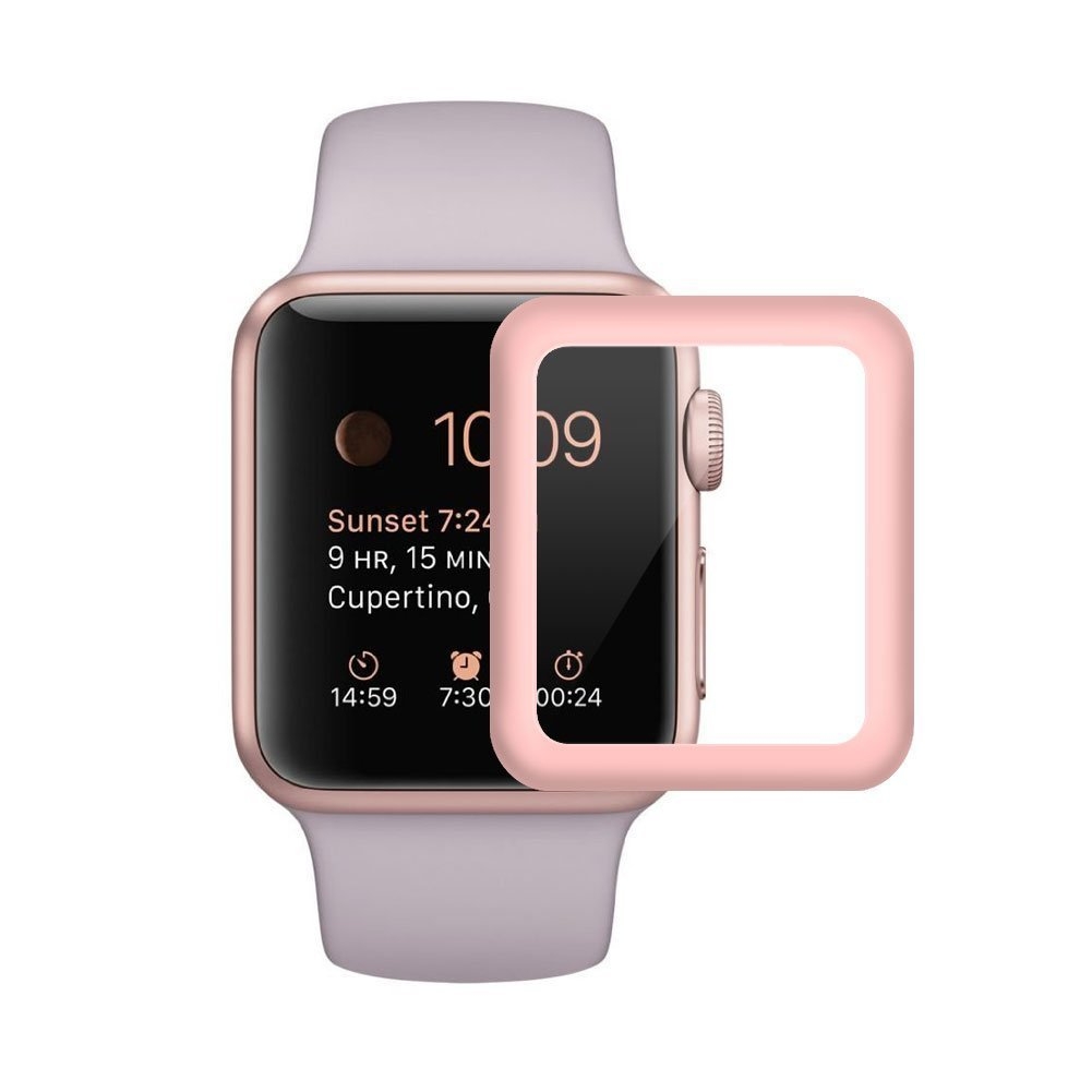 SUPTMAX Apple Watch Seri 3 Ekran Koruyucu 38mm Rose Gold 7590