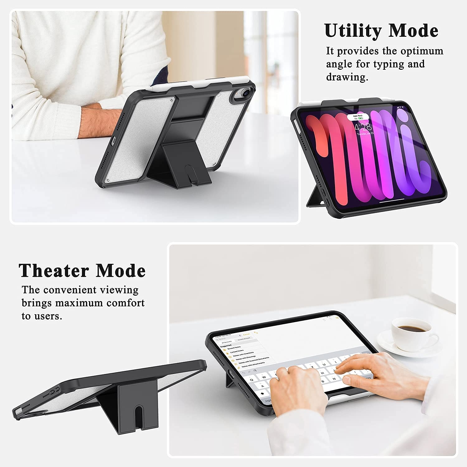 Soke Standlı Apple iPad Mini 6 Kılıf (8.3 inç) 55455