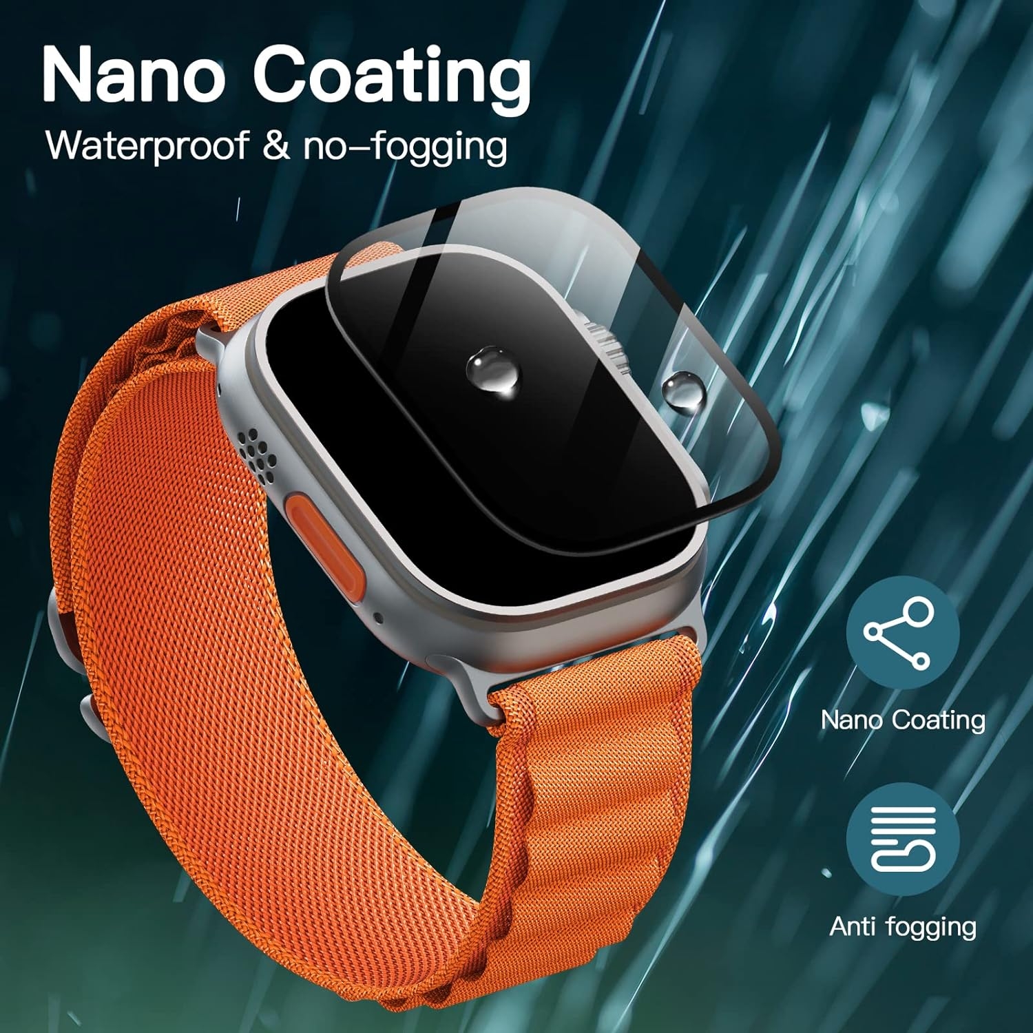 JETech Apple Watch Ultra Uyumlu Ekran Koruyucu 49mm 3 Adet 87971