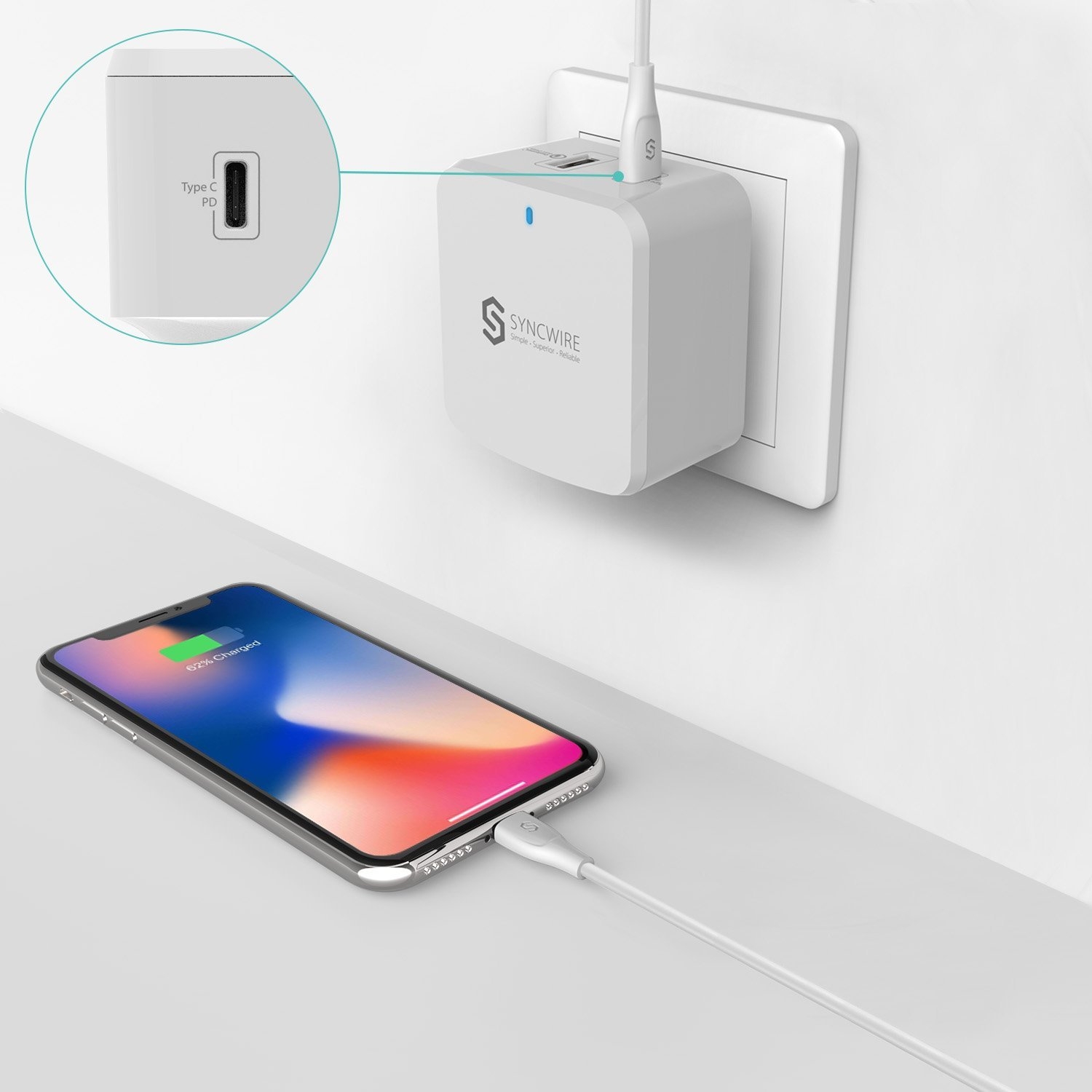 syncwire usb type c power delivery sarj
