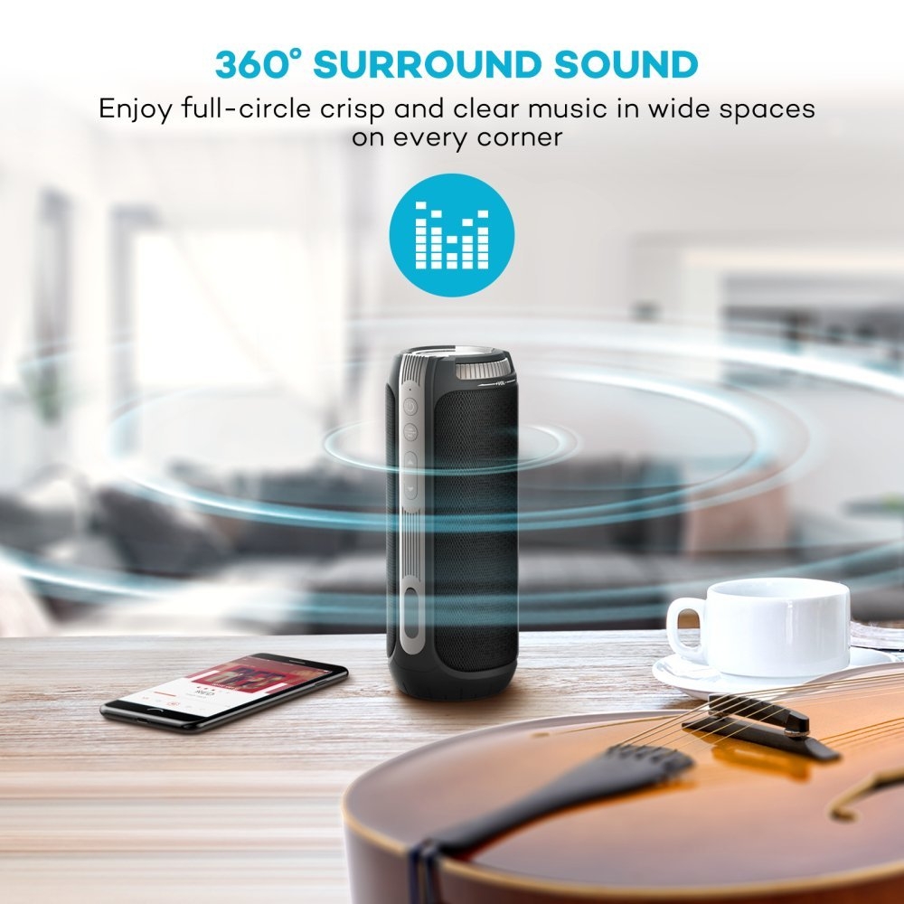 Taotronics Tt Sk11 360 Derece Bluetooth Kablosuz Hoparlor 3540