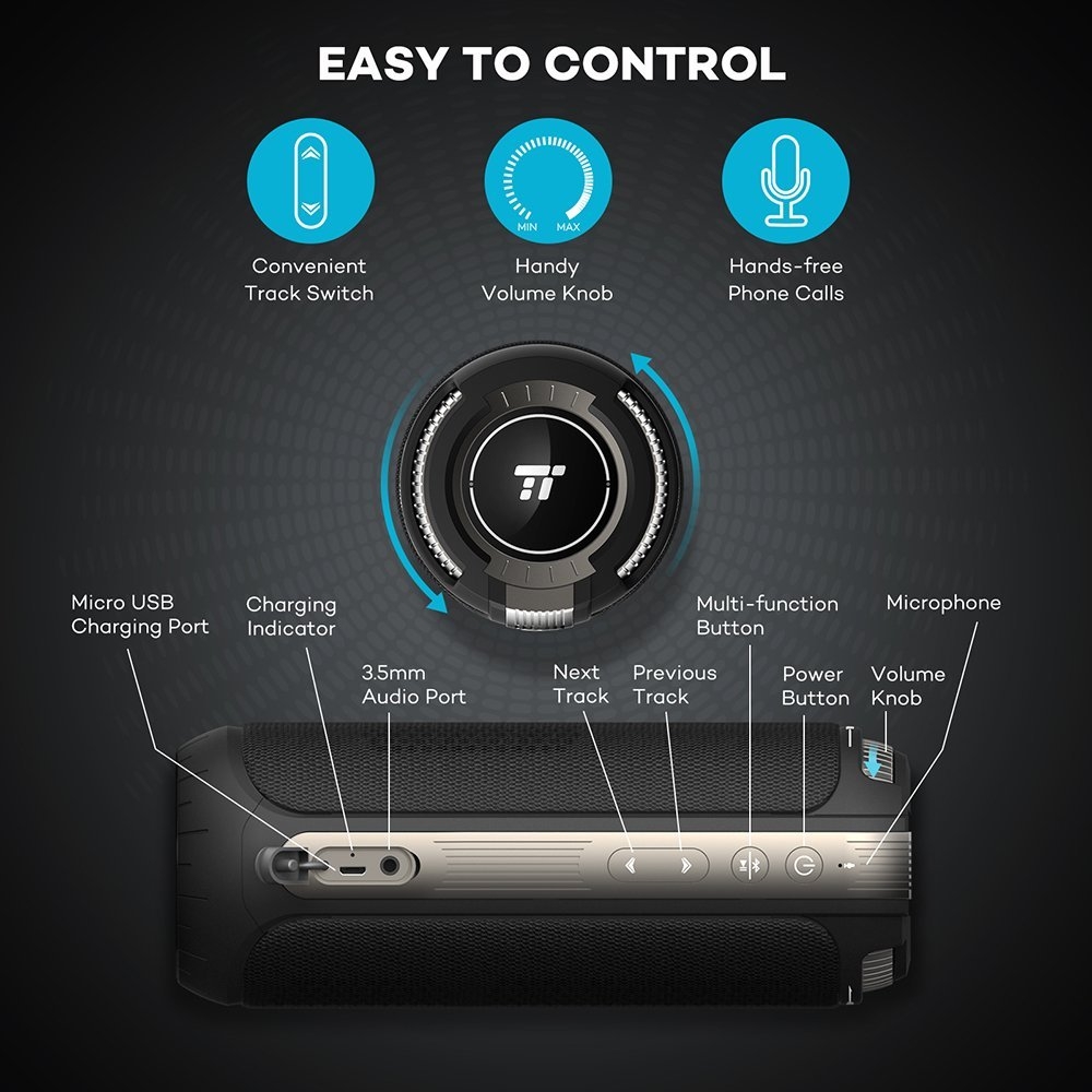 Taotronics Tt Sk11 360 Derece Bluetooth Kablosuz Hoparlor 3540