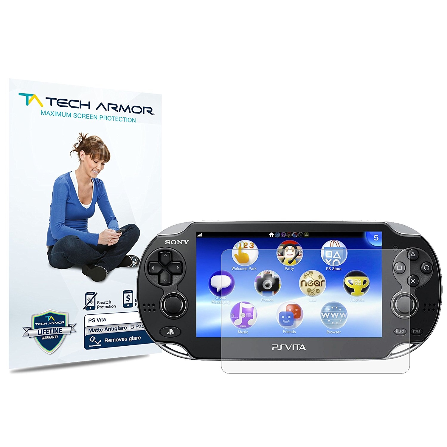 Tech Armor Sony Ps Vita Slim Ekran Koruyucu Film 3 Adet 2620