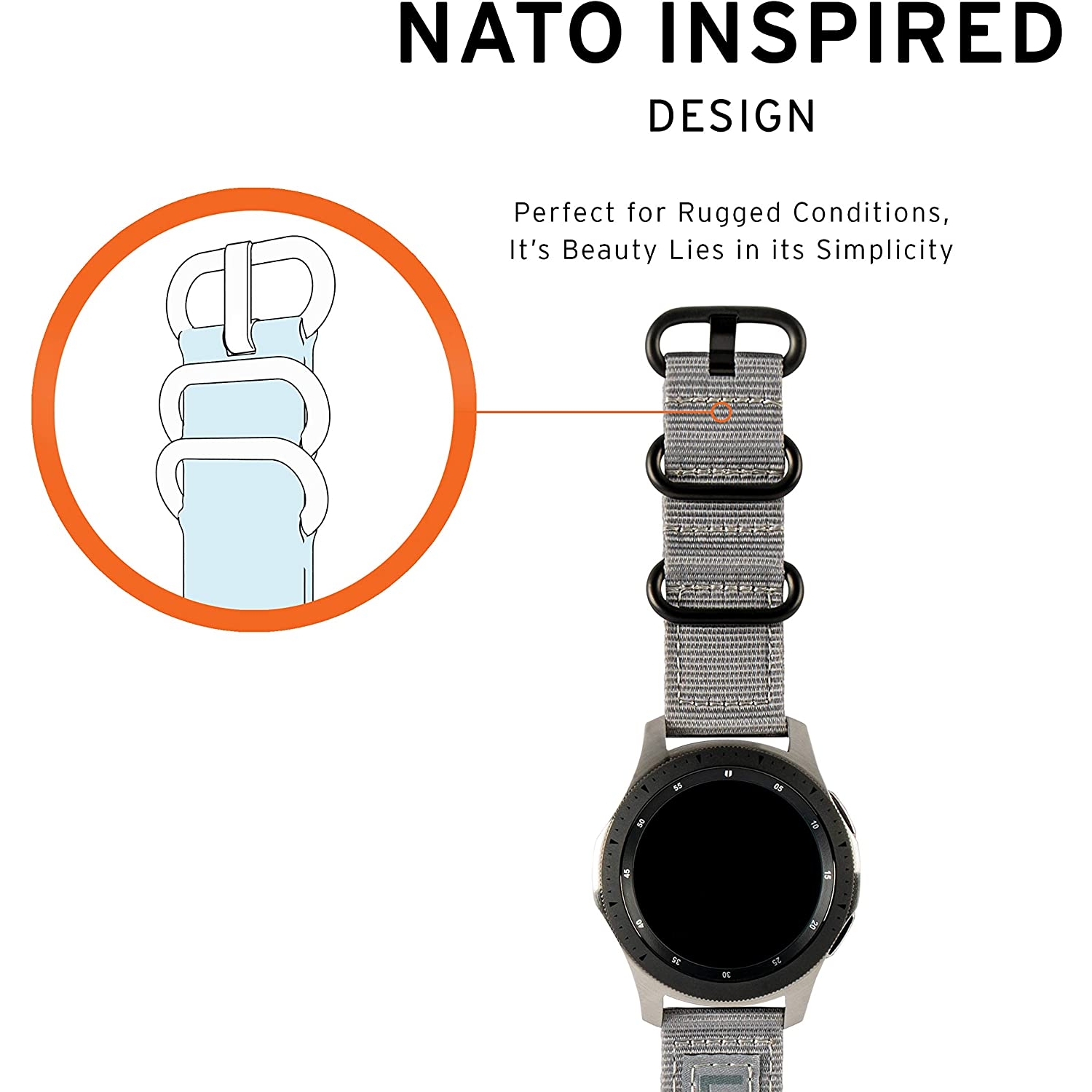 UAG Nato Galaxy Watch 5 Kayış (42mm) BB5979