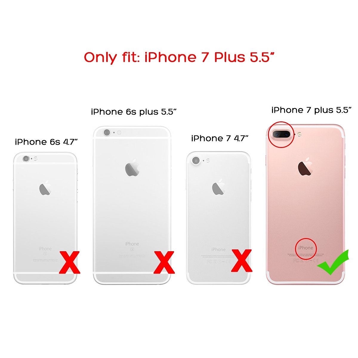 ulak iphone 7 plus slim glossy soft