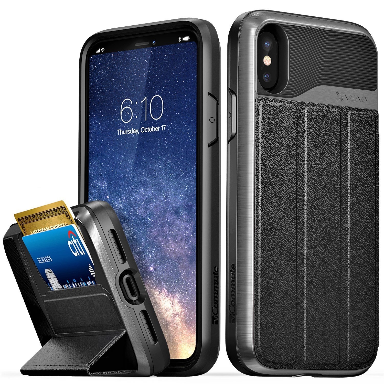 Vena iPhone X Kartlıklı Kılıf (MIL-STD-810G)