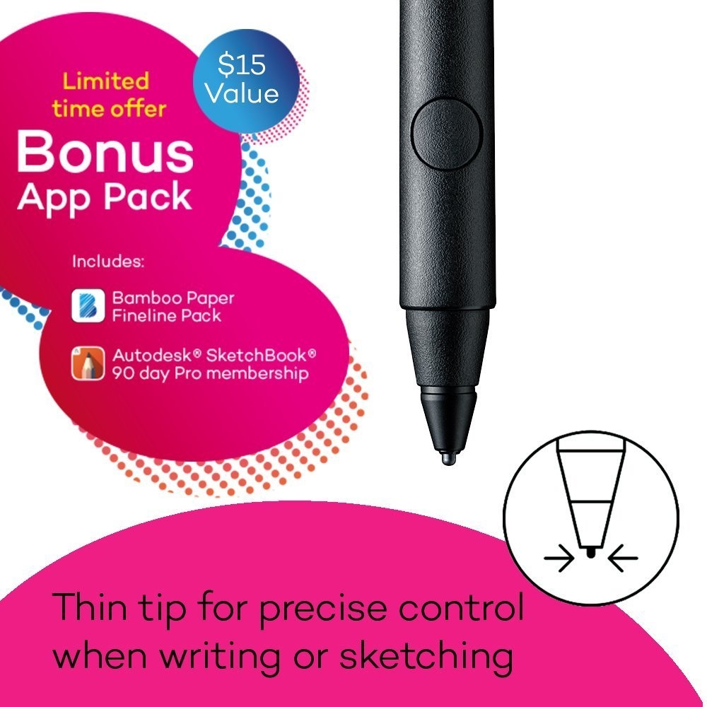 wacom bamboo fineline2 stylus kalem 7625