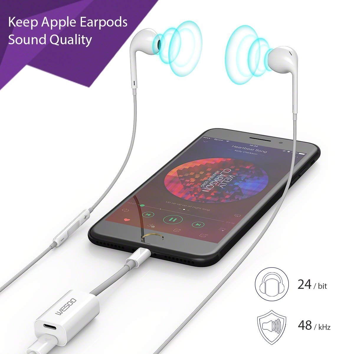 wesoo iphone ikili sarj adaptoru