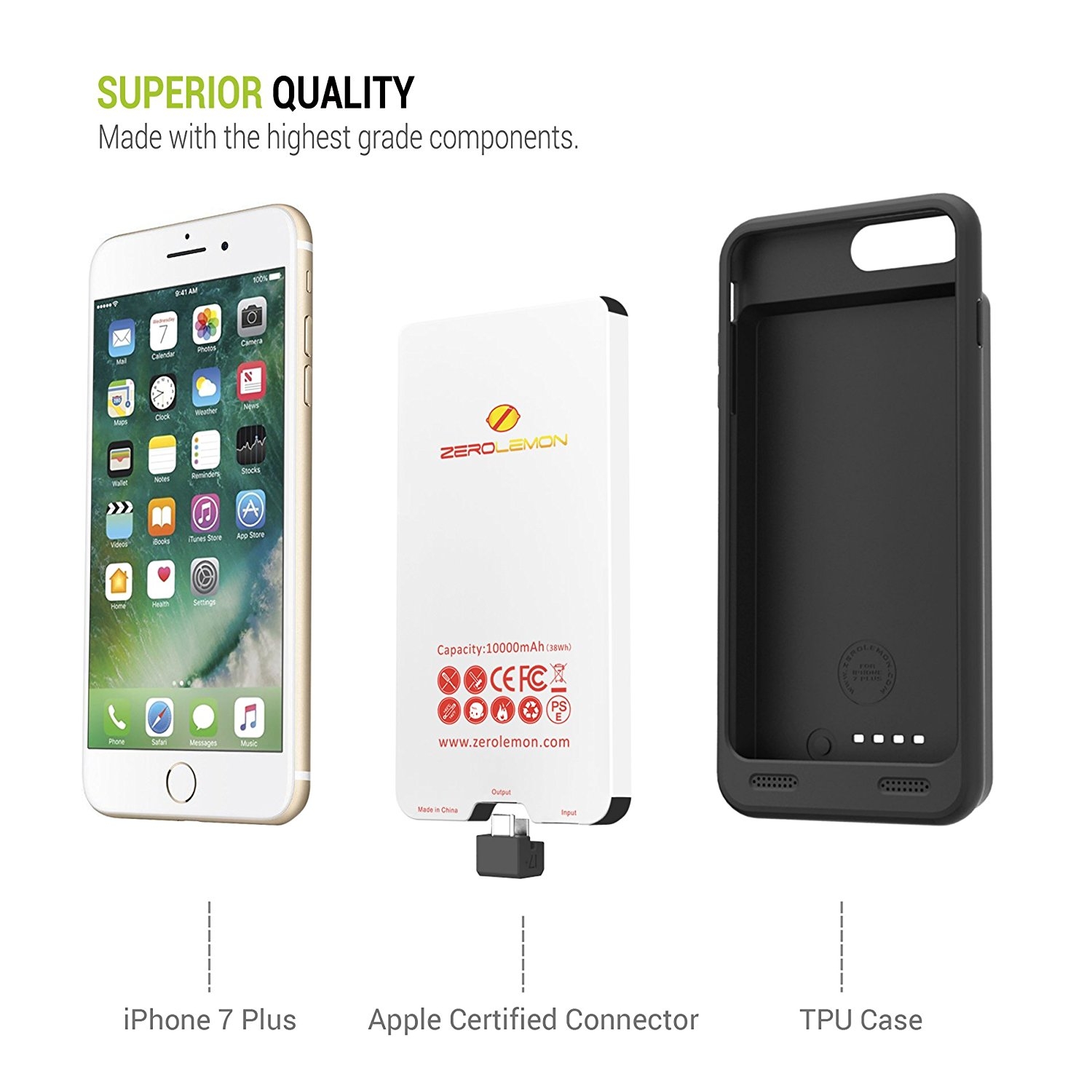 zerolemon iphone 8 plus bataryali kilif