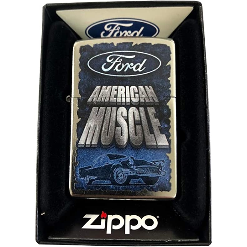 Zippo Ford American Muscle Truck Araba Logosu Tasarımı Çakmak