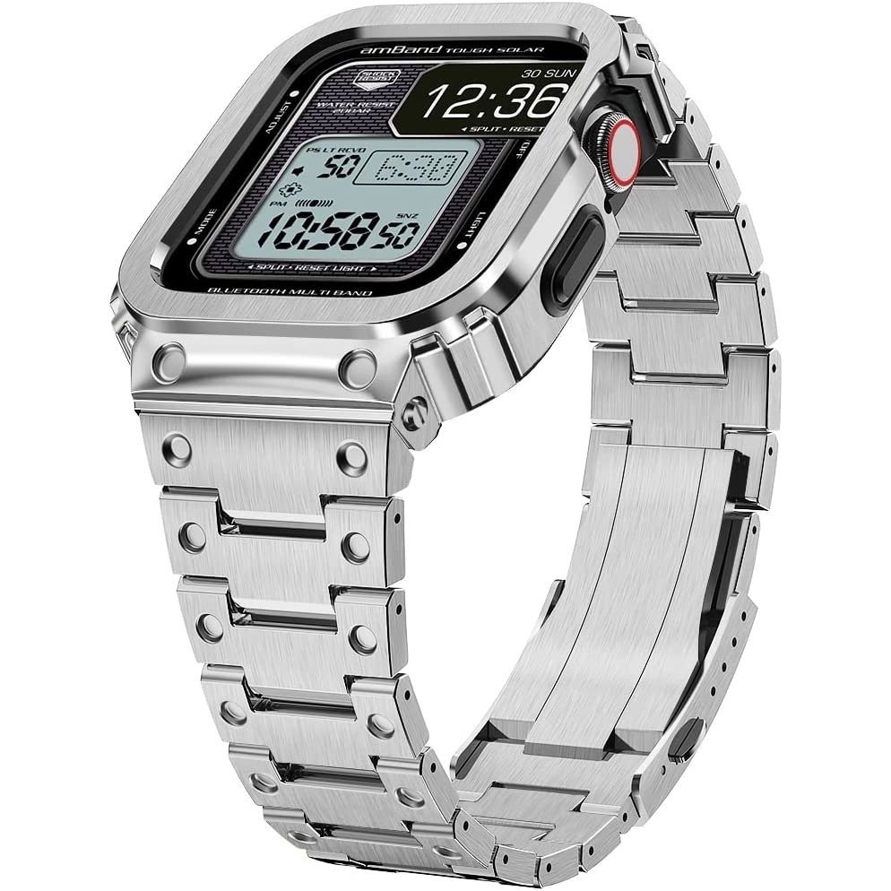amBand Movin Fortress Sport Pro Apple Watch Paslanmaz Çelik Kayış(44mm) BB9690