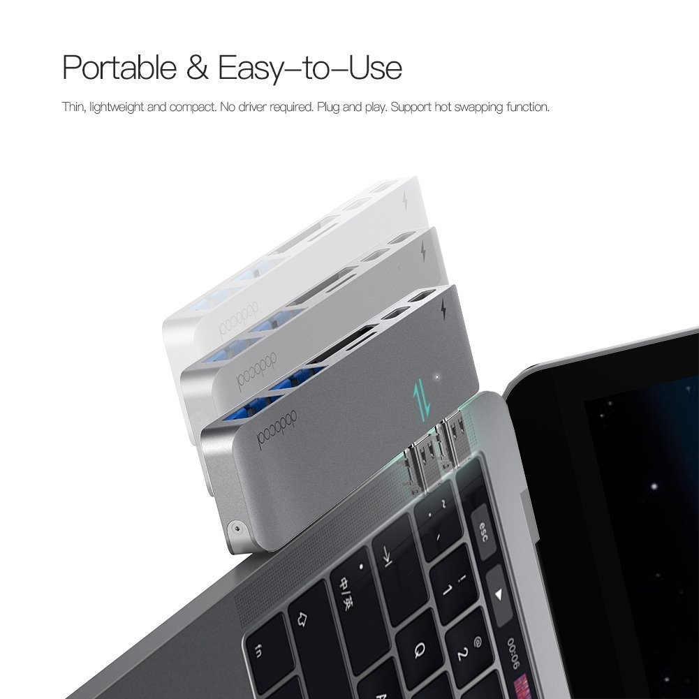 Dodocool Usb C Hub Thunderbolt 3 Type C Baglantisi Sd Tf Kart Okuyucu 4938