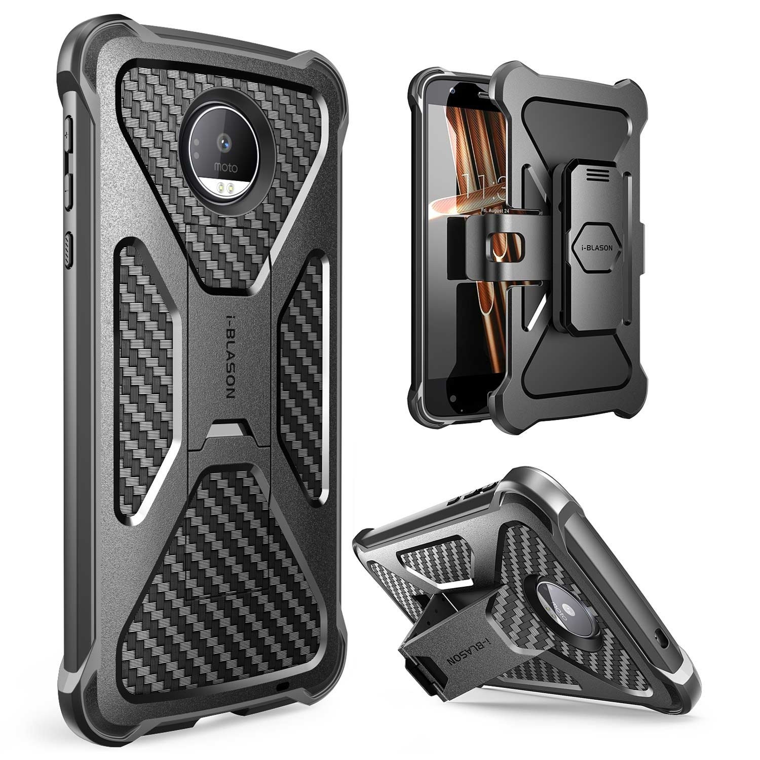 I Blason Motorola Moto Z Droid Transformer Kickstand Kilif 4058