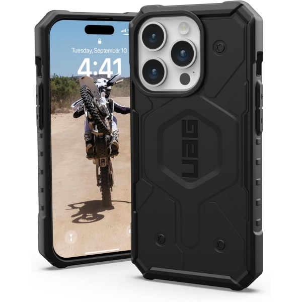 UAG Pathfinder Serisi Apple iPhone 15 Pro Max Darbeye Dayankl Klf (MIL-STD-810G)