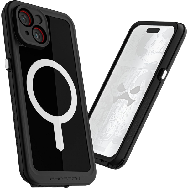 Ghostek Nautical Slim Serisi Apple iPhone 15 Pro Max Su Geirmez Klf (MIL-STD-810G)