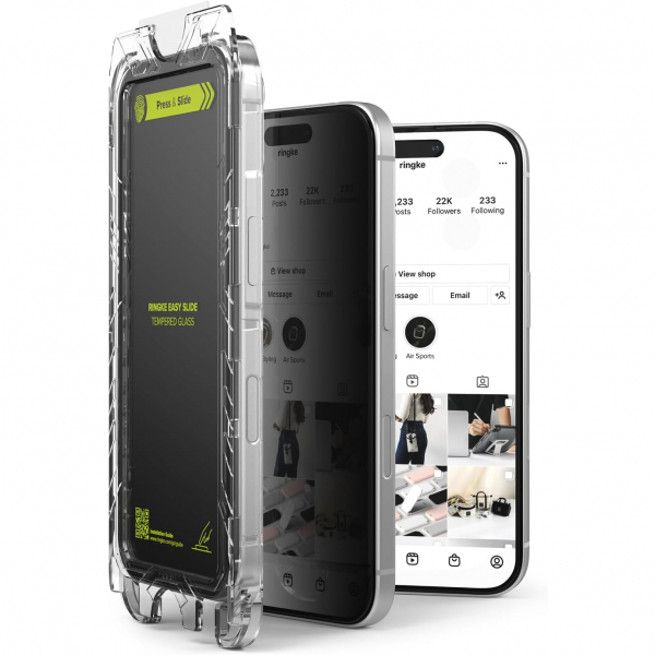 Rin gke Apple iPhone 16 Plus Privacy Ekran Koruyucu