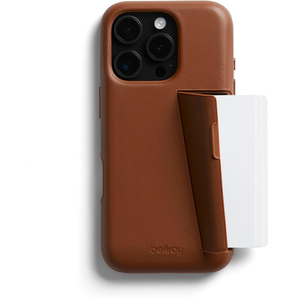 Bellroy Apple iPhone 16 Pro Czdan Deri Klf