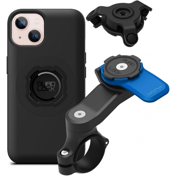 Quad Lock iPhone 13 Mini Titreimli MAG Gidon Seti