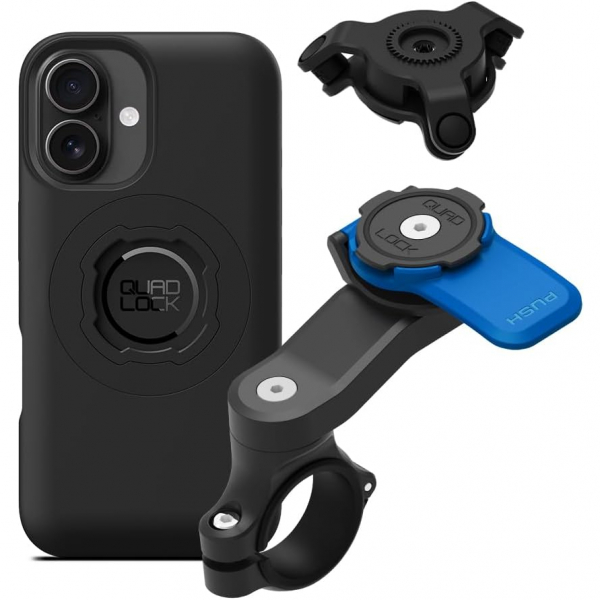 Quad Lock iPhone 16 Plus Titreimli MAG Gidon Seti