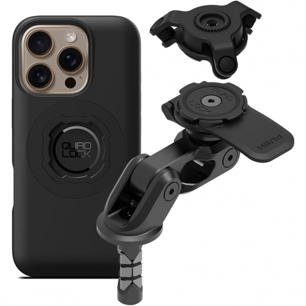 Quad Lock iPhone 16 Pro Max Titreimli MAG atal Sap