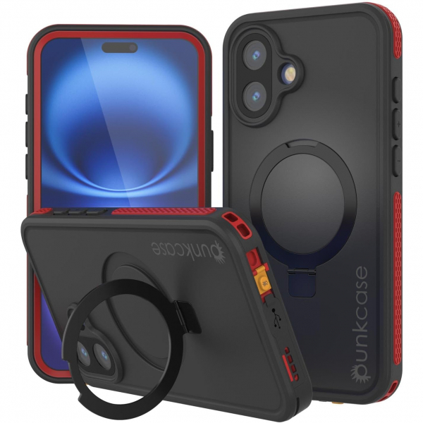 Punkcase iPhone 16 Plus Su Geirmez Kickstud 2.0 Klf