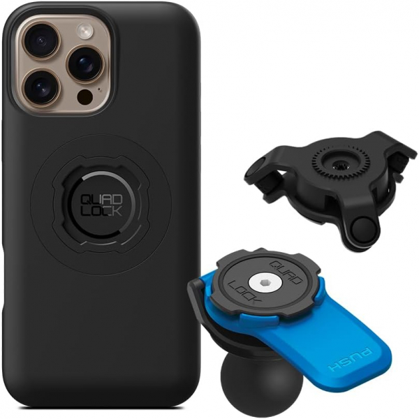 Quad Lock iPhone 15 Pro MAG Motosiklet Seti