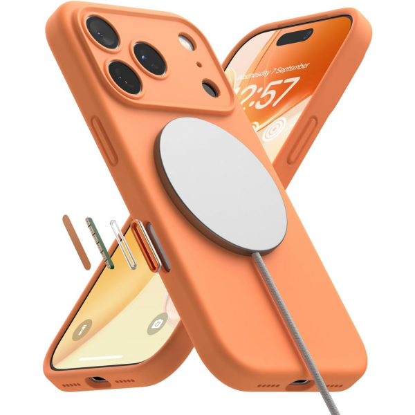 Rin gke Apple iPhone 17 Pro Max Silikon Klf