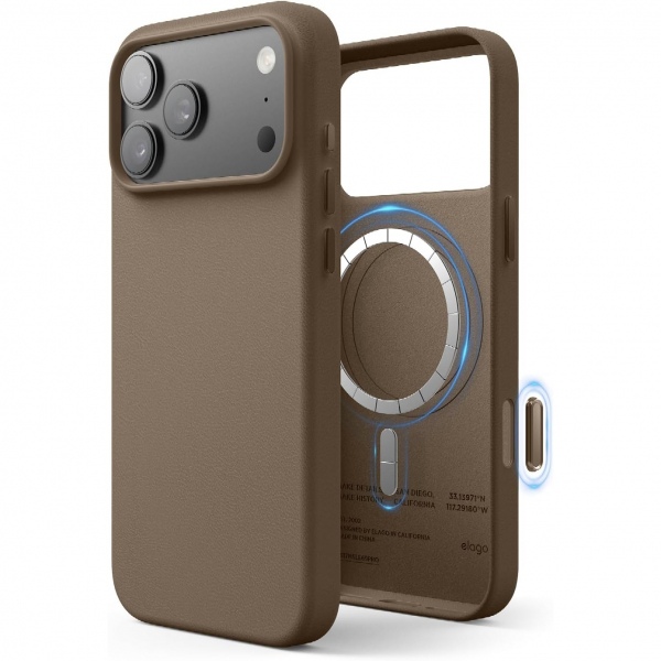 elago Apple iPhone 17 Pro Manyetik Deri Klf