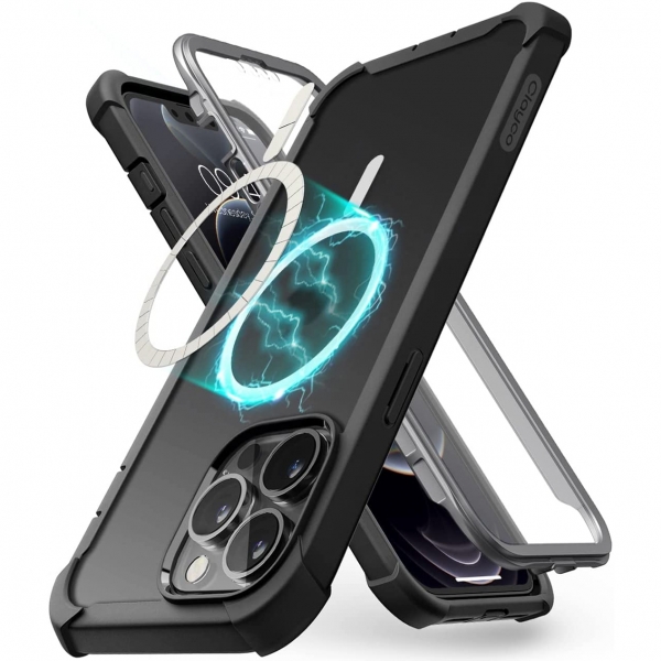 Clayco Forza Manyetik Serisi iPhone 13 Pro Klf (MIL-STD-810G)