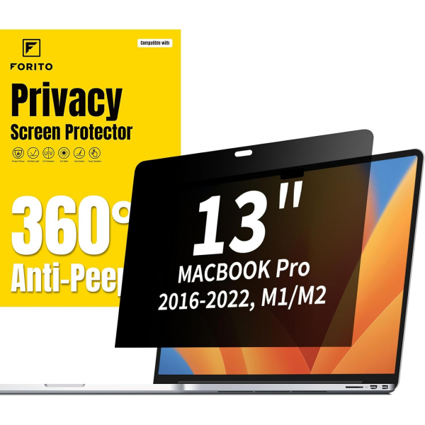 F FORITO Privacy MacBook Pro M2 Ekran Koruyucu (13 in)