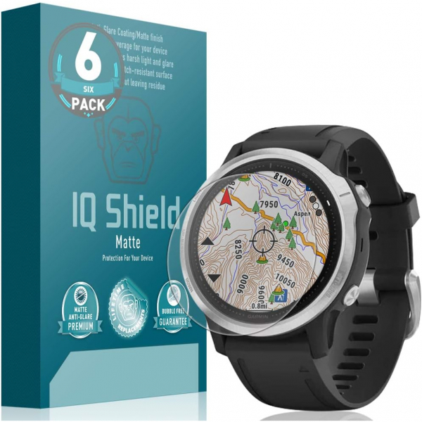 IQShield Garmin Fenix 6S Ekran Koruyucu(6 Adet)