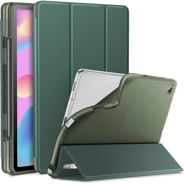 Infiland Galaxy Tab S6 Lite Kalem Blmeli Klf (10.4 in)