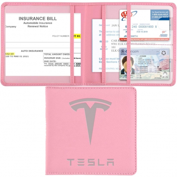 JDIRECT Tesla Model Uyumlu Belge Dzenleyici (Pembe)