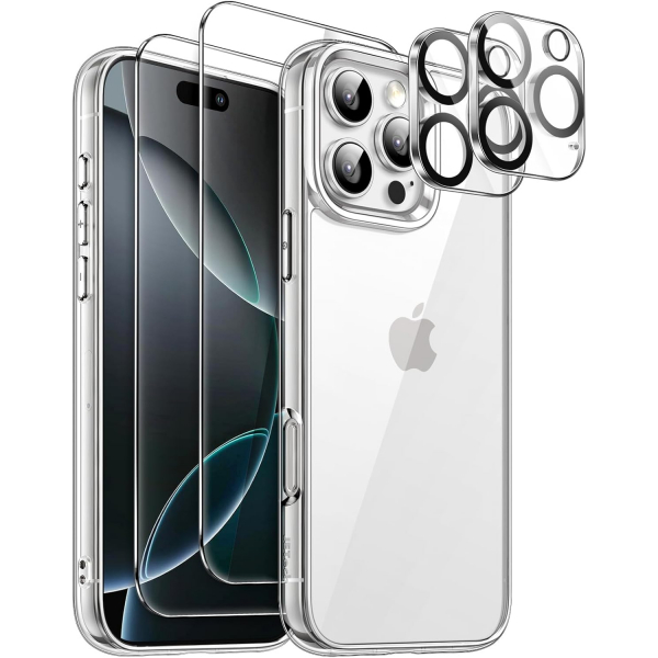 JETech Apple iPhone 16 Pro 5i 1 Arada Ekran Koruyucu