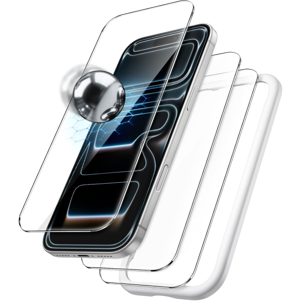 JETech iPhone 17 Pro Max Ekran Koruyucu (3 Adet)