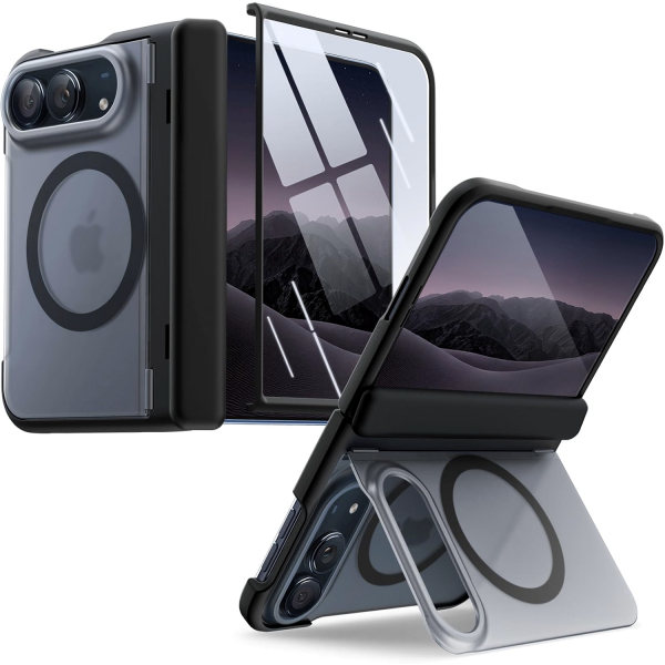 JETech  iPhone Duo Manyetik Mat Gizli Standl� K�l�f