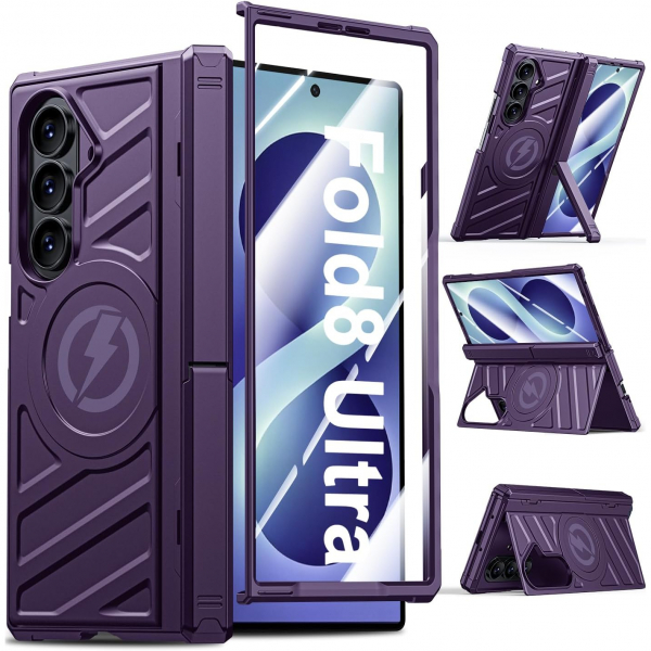 LEIAU Galaxy Z Fold 8 Ultra MagSafe Standl� K�l�f