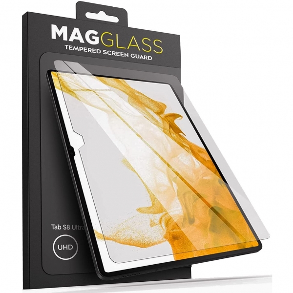 Magglass Galaxy Tab S8 Ultra Temperli Cam Ekran Koruyucu (14.6 inç)