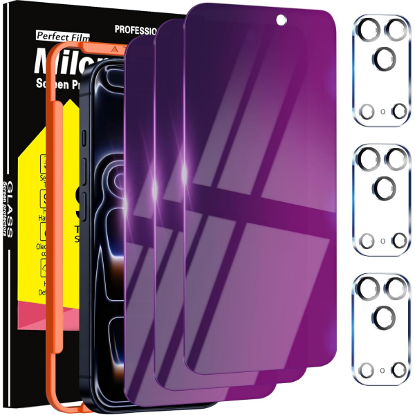 Milomdoi iPhone 17 Pro Max Ekran Koruyucu (3 Adet)