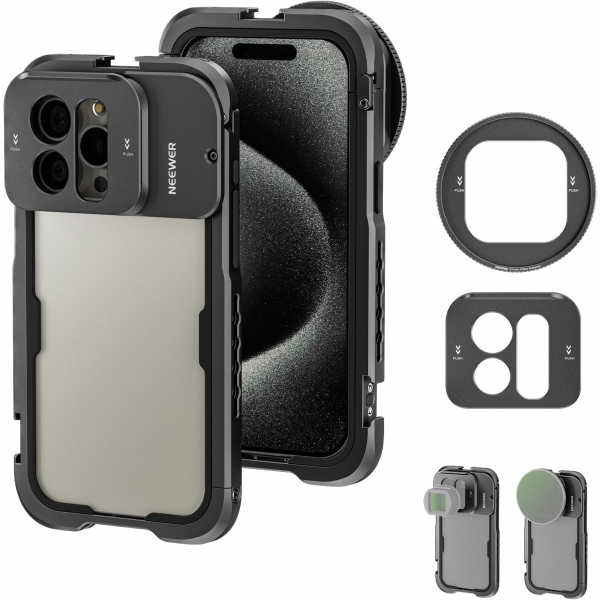 NEEWER iPhone 15 Pro Max Uyumlu Filtre Adaptr Donanm