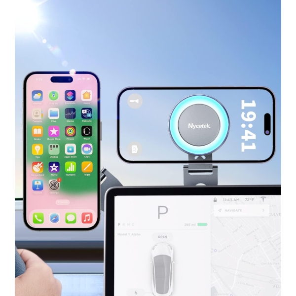 Nycetek Tesla Model Uyumlu Telefon Tutucusu
